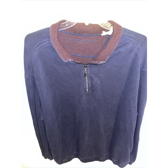 Tommy Bahama Men’s Reversible Sweatshirt Size 3XB Blue Burgundy Outdoors Comfort - Picture 1 of 12